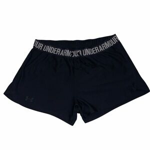 Under Armour Black Women's Athletic Shorts with Branded Waistband